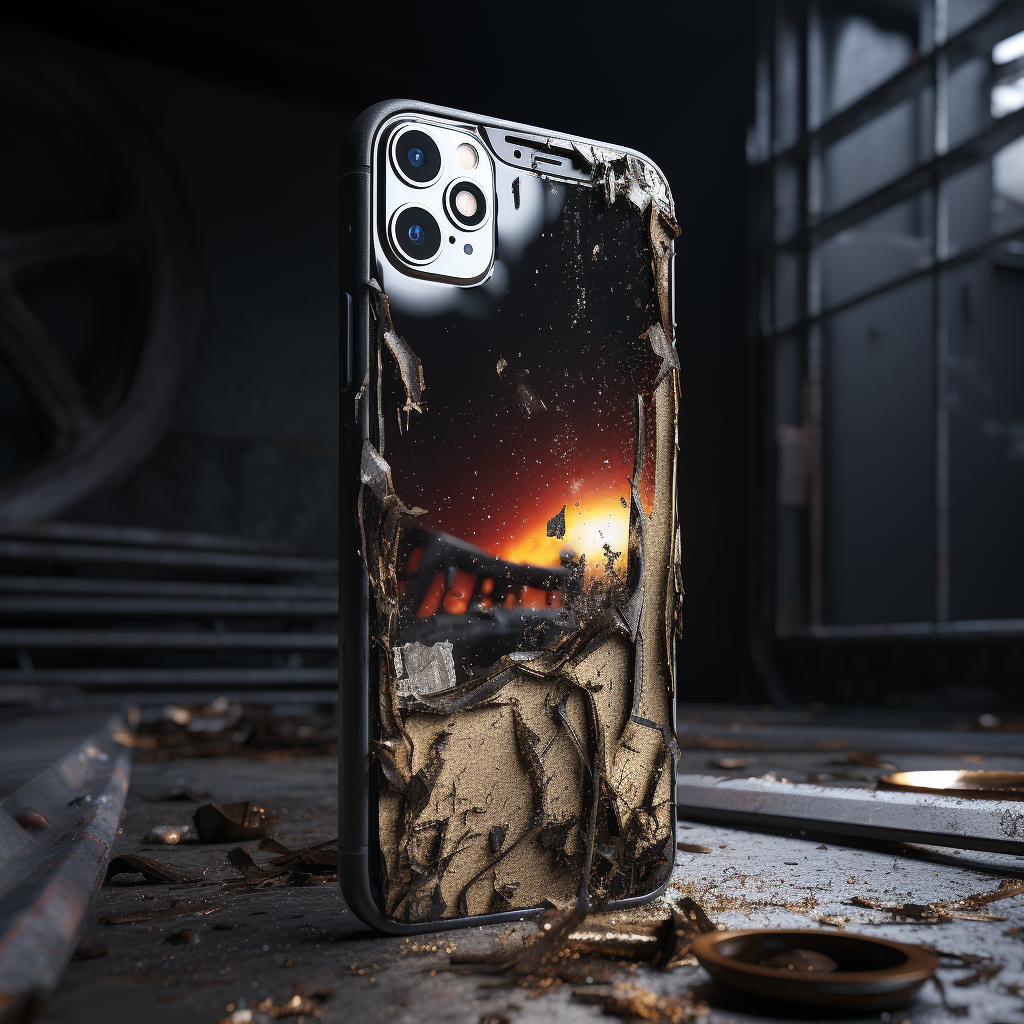 Damaged iPhone 15 Pro Era Render