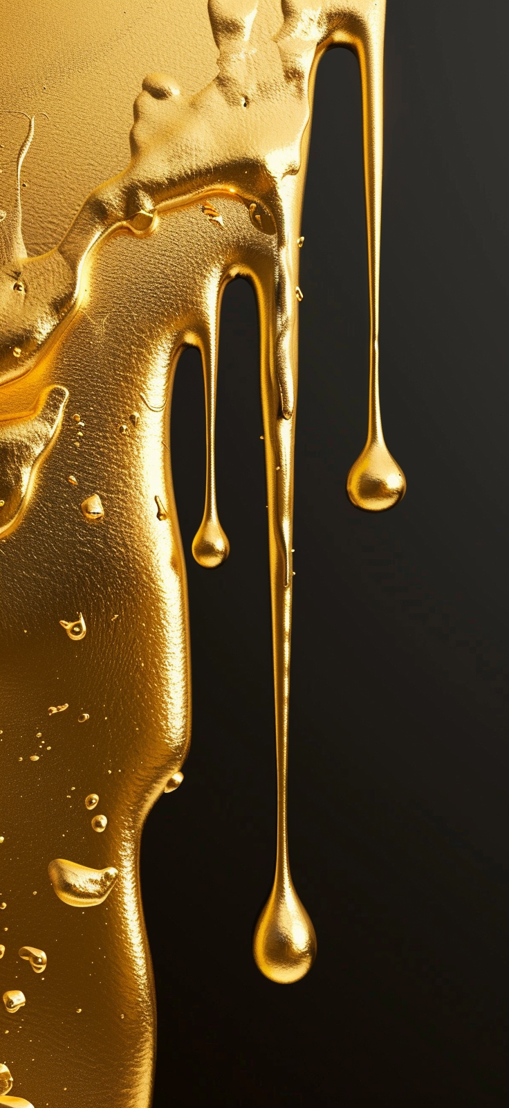 Gold Dripping Wallpaper iPhone 15 Pro Max