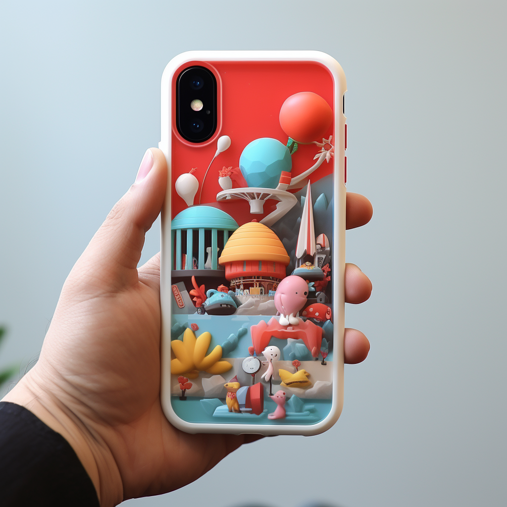 3D sticker on iPhone enhances its appearance.