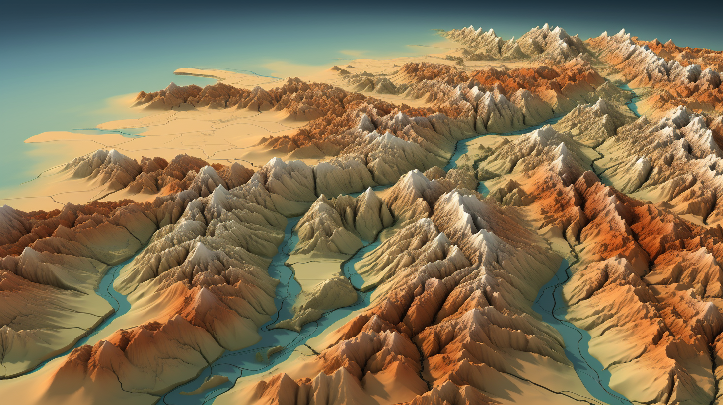 3D map of Iran's full area