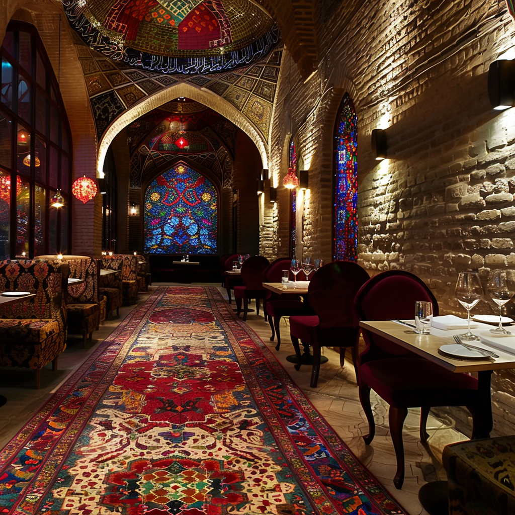 Iran Restaurant Luxury Decor Pattern