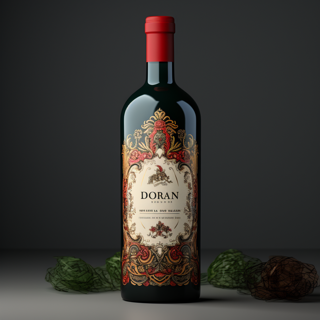 Iran Style Wine Label