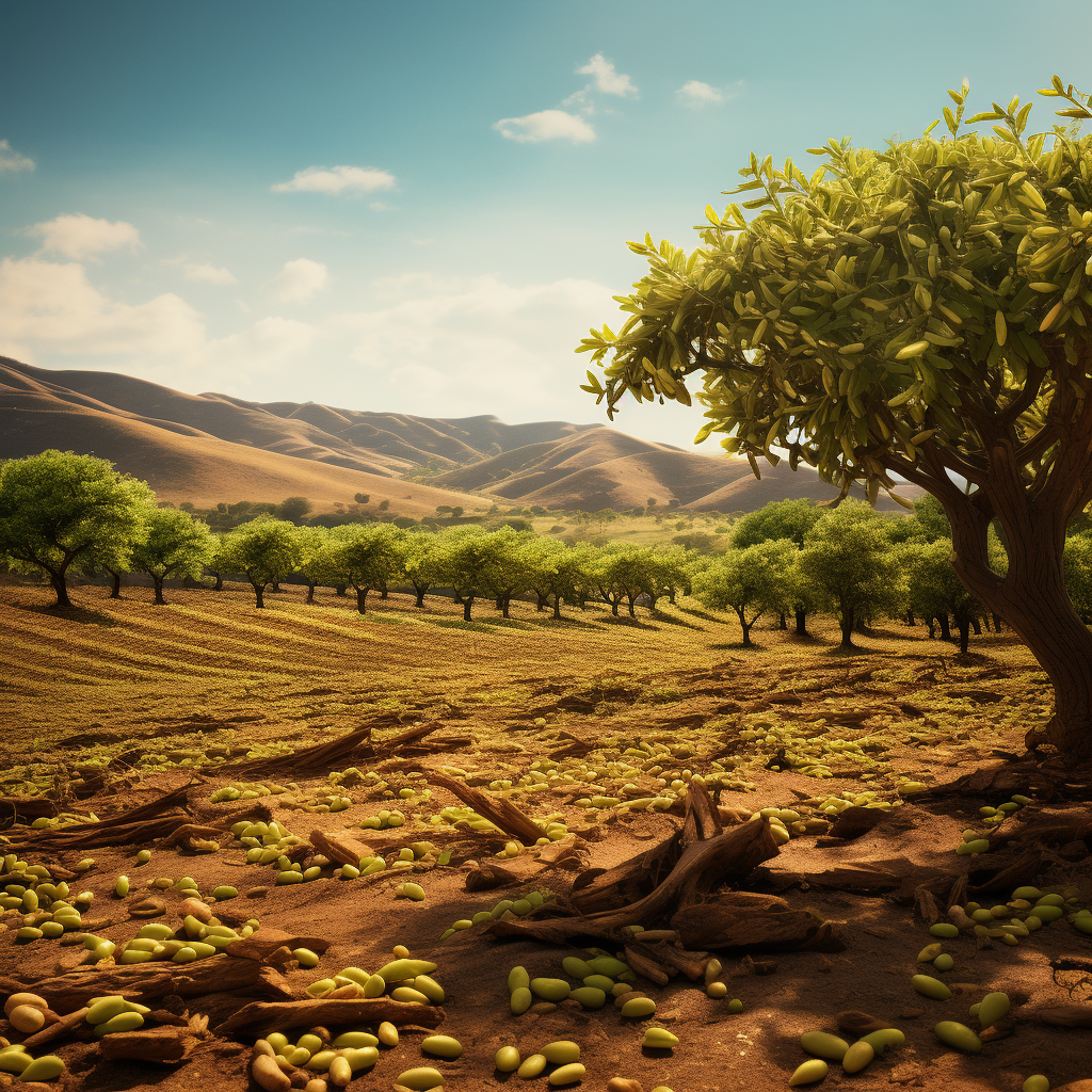 Iranian Pistachio Farm Image