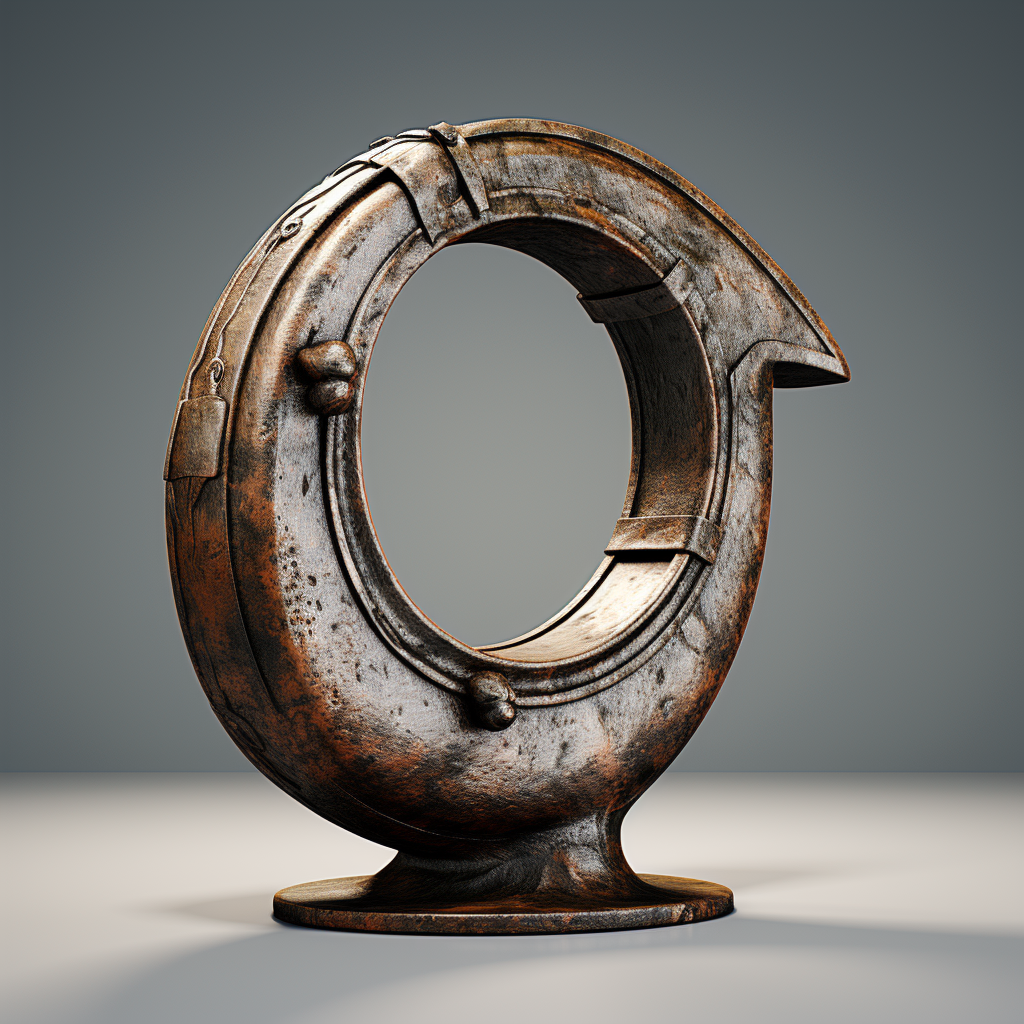 Detailed Iron Horseshoe Artwork Image