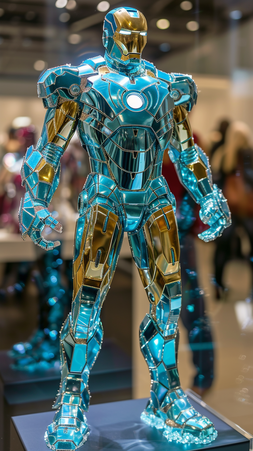 Iron Man Aqua Marine Jewelry Armor