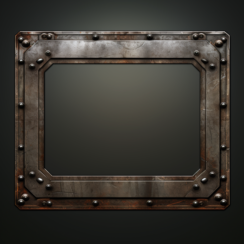 Rectangle frame made from iron and other metals