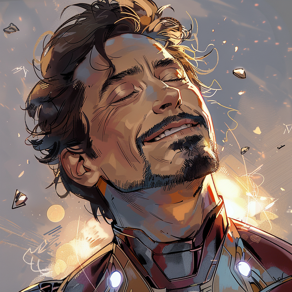 Iron Man Winking Smiling Love