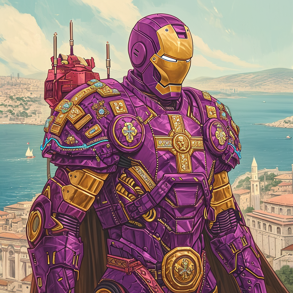 Byzantine Ironman Armor Illustration