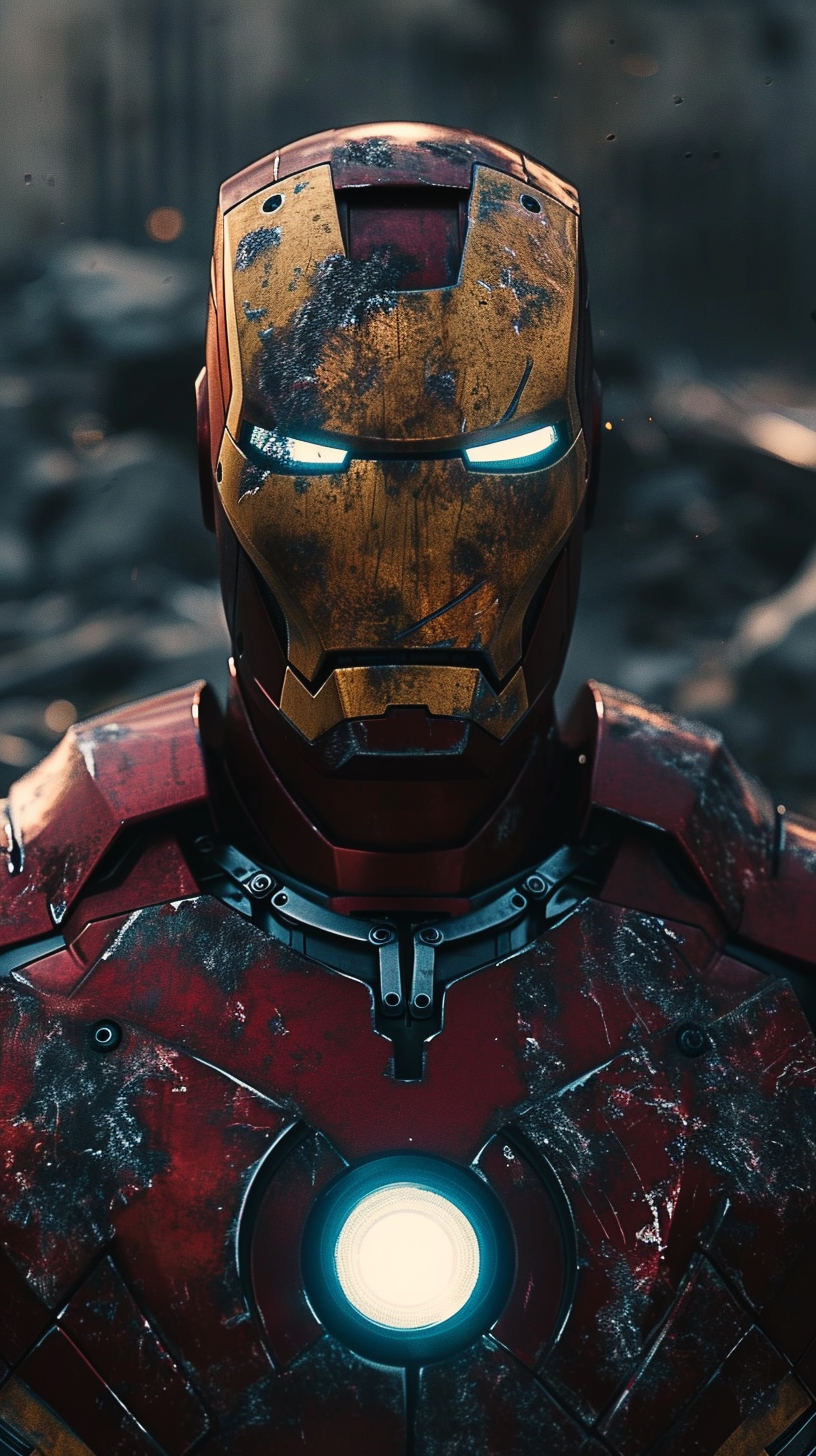 Iron Man Dark Fantasy Movie Still Frame