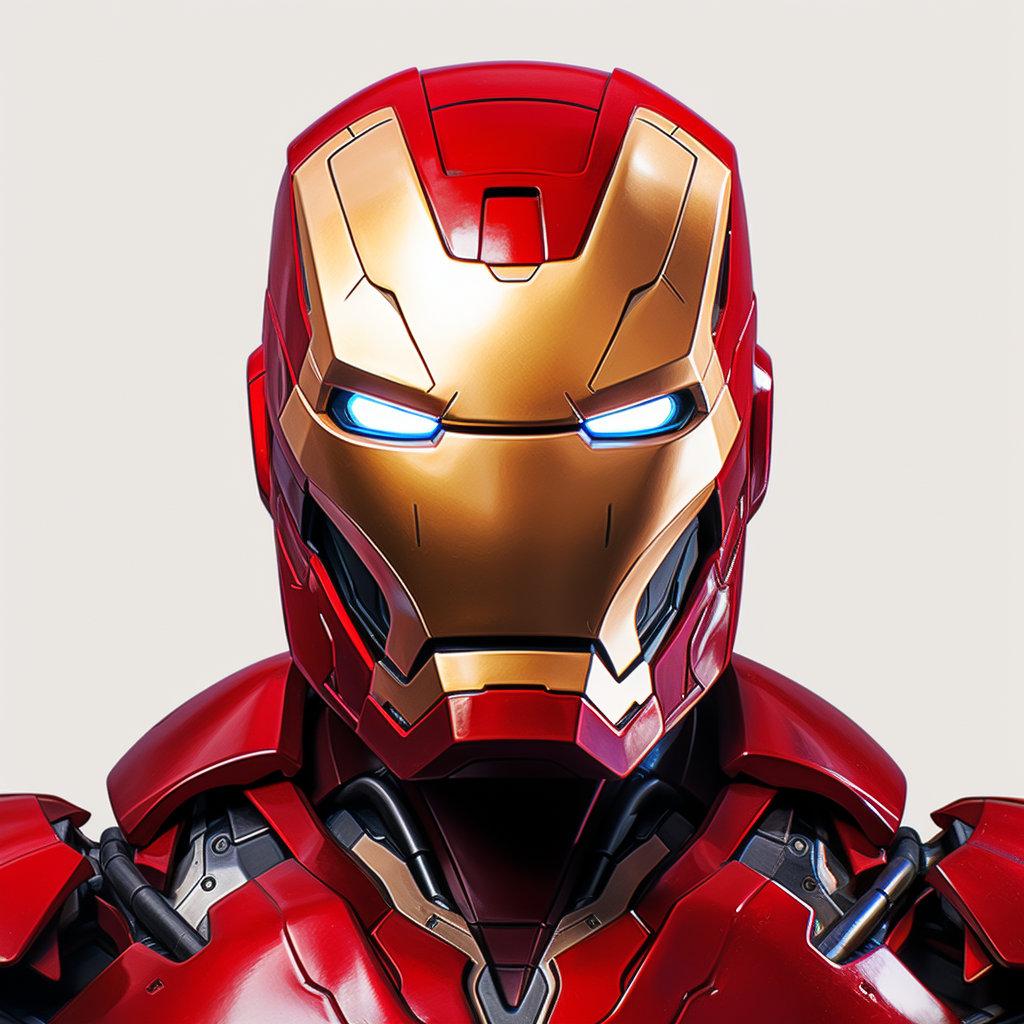 Close-up of Ironman's head