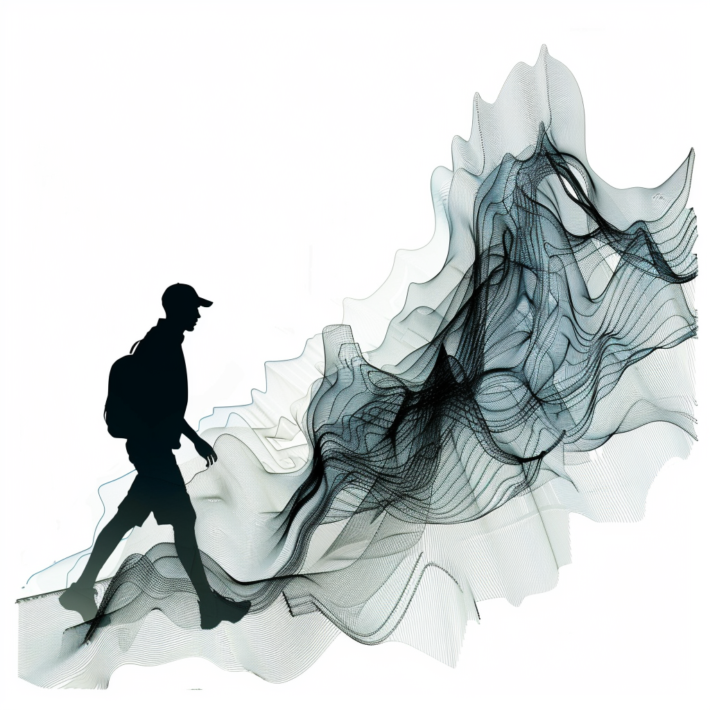 Gait Data Pictogram on Irregular Terrain