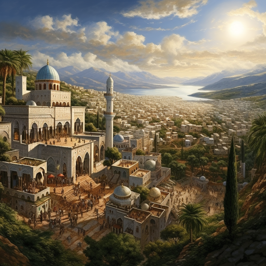 High-quality Islamic Andalusia landscape image