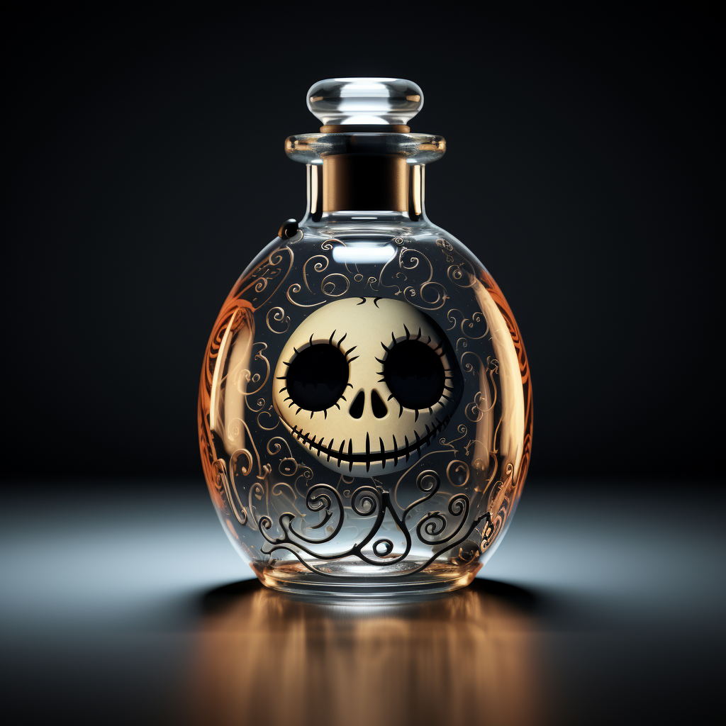 Juice Vial with Tim Burton Nightmare Style