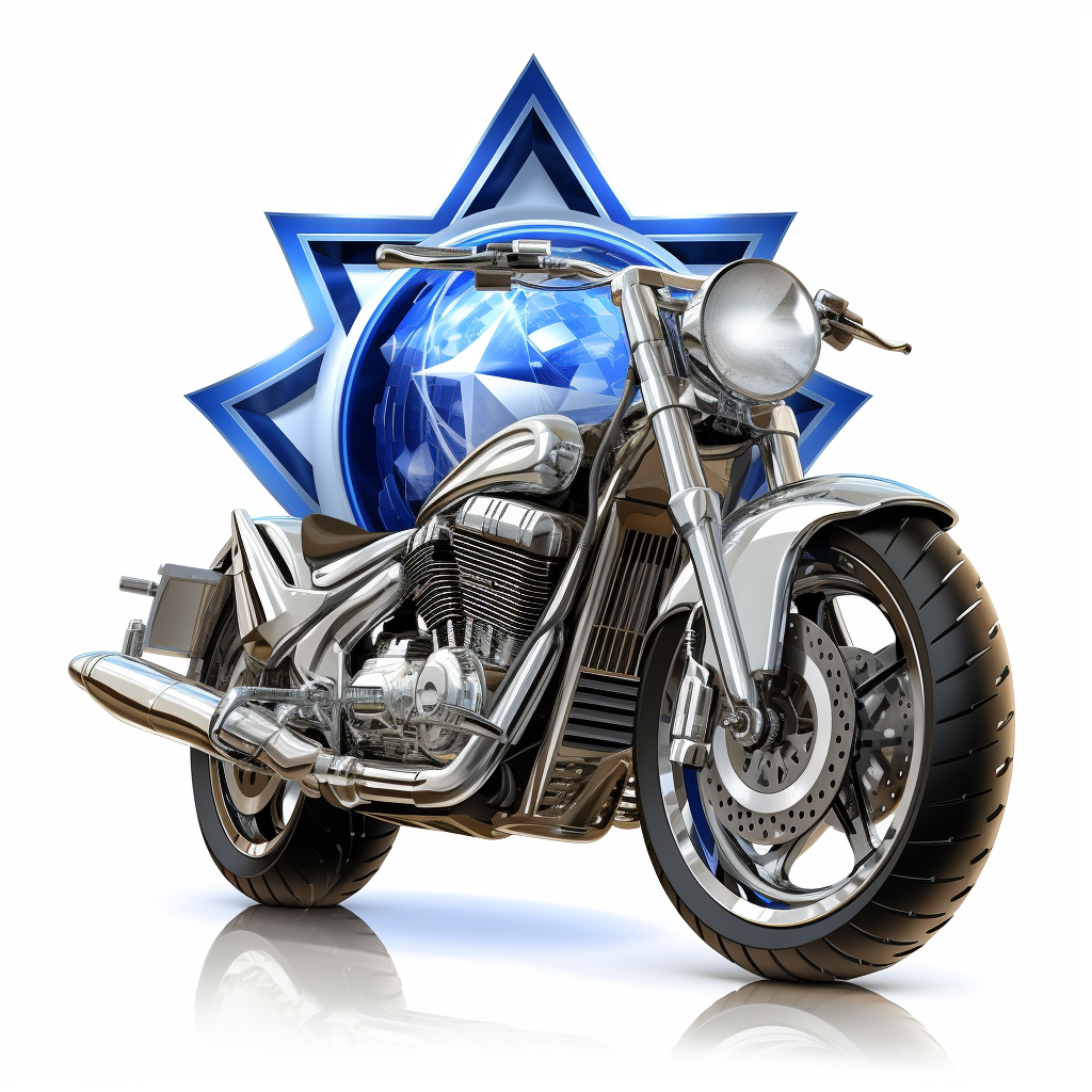 High Quality Israel Flag Motorcycle Crest