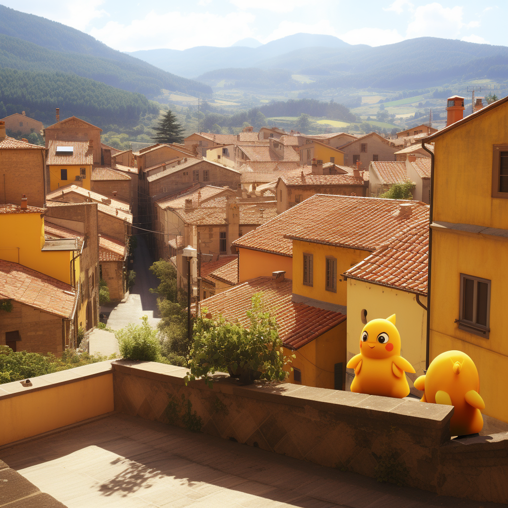 Charming Italian Pokemon Village in Firenze