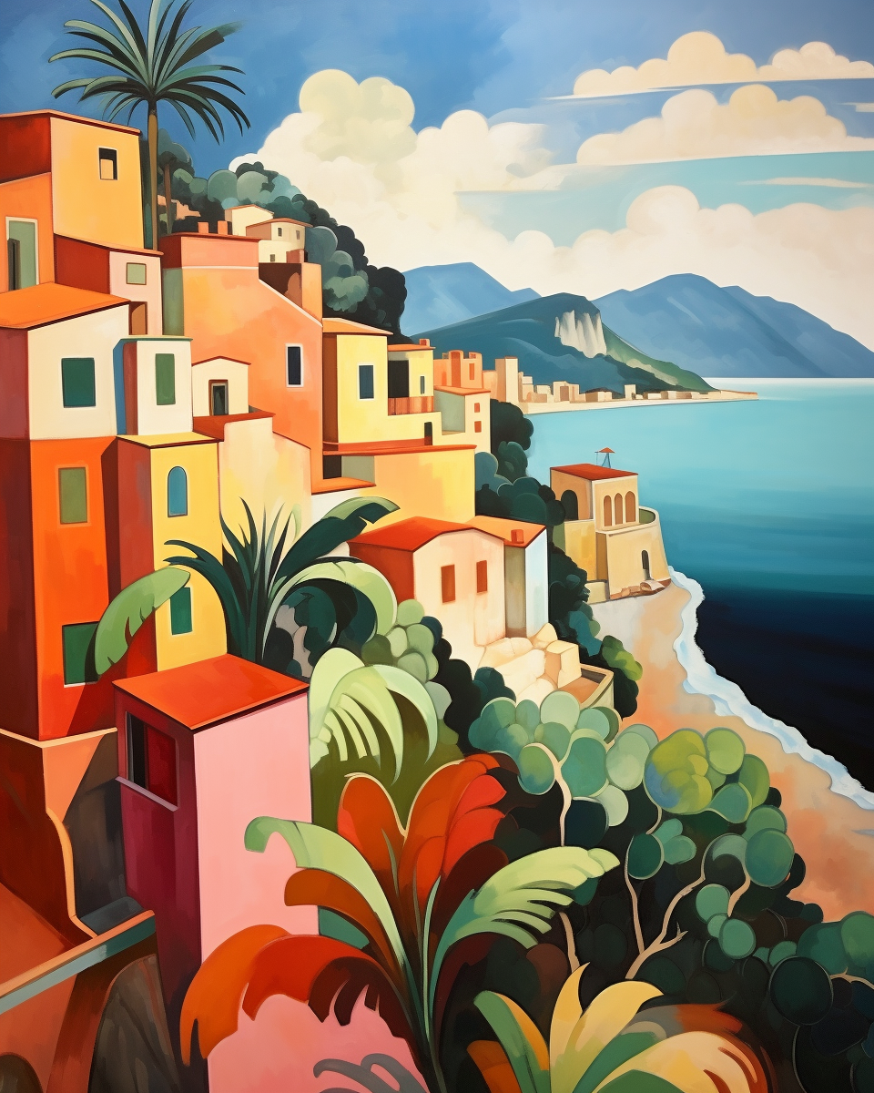 Italian Riviera Modernist Landscape