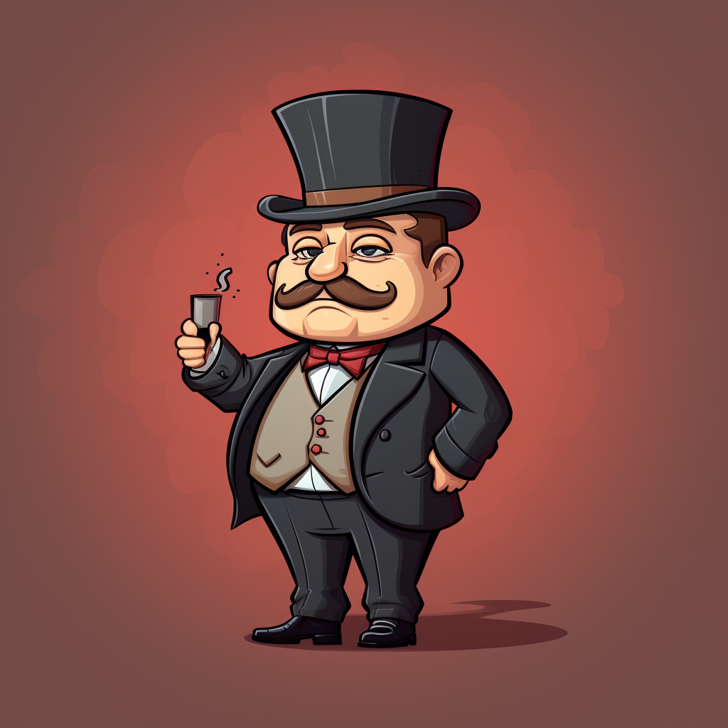 Hand-drawn goofy mobster character, Ivan the Informant