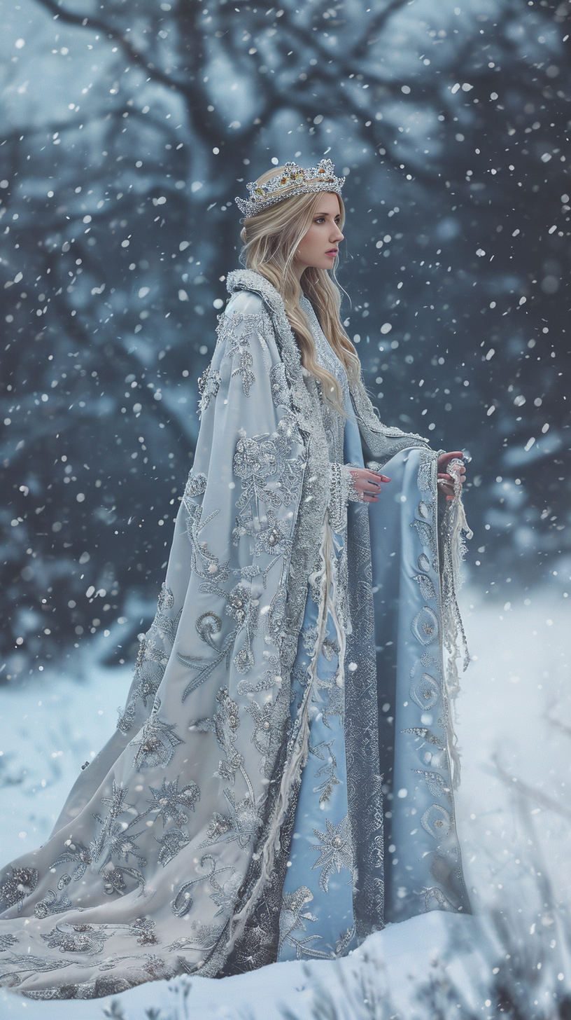 Ivanka Trump in traditional village during winter