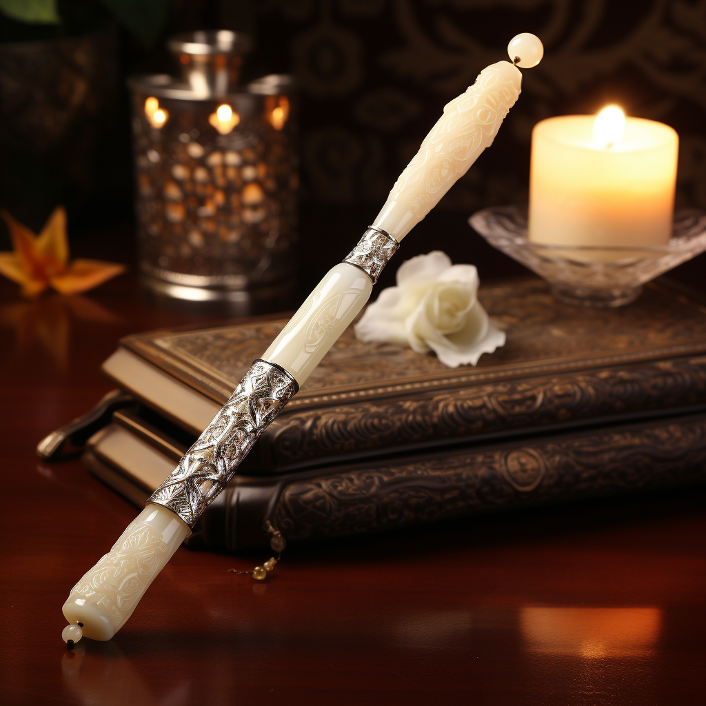 Ivory Wand on Stone Table