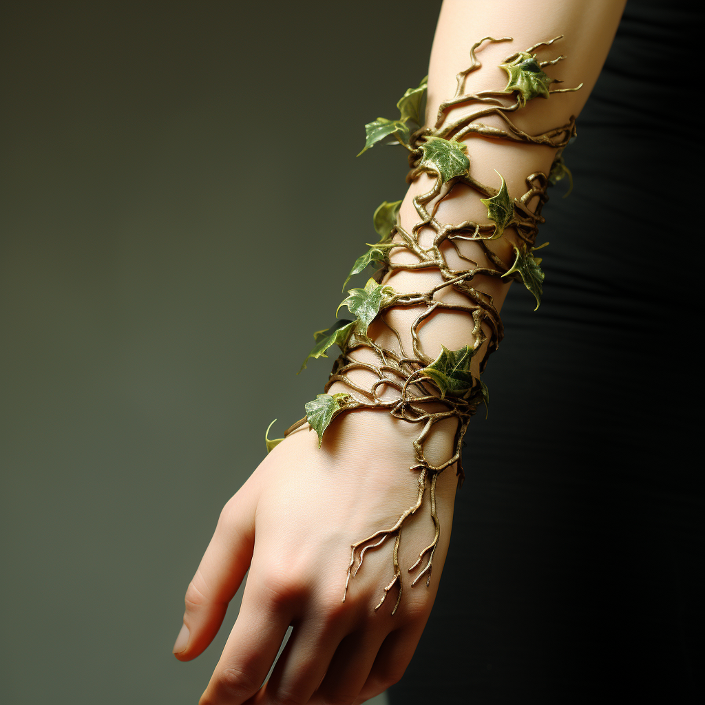 Fashionable ivy arm cuff design