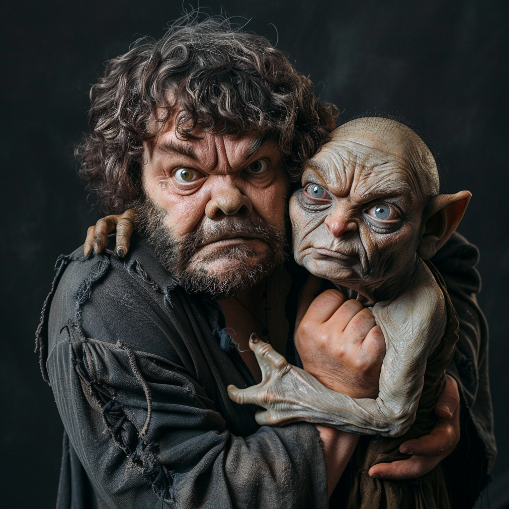 Jack Black in Gollum Costume