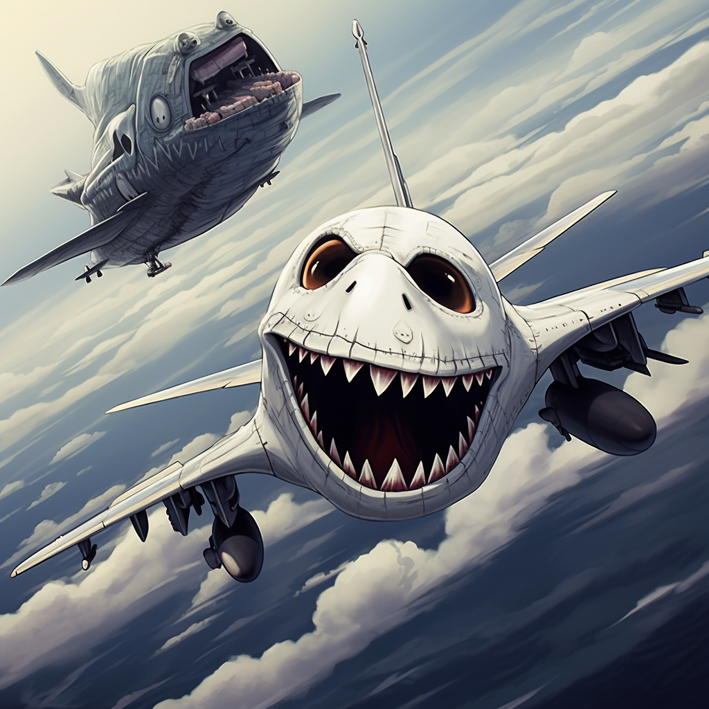 Jack Skellington and Zero in F-35 Lightning