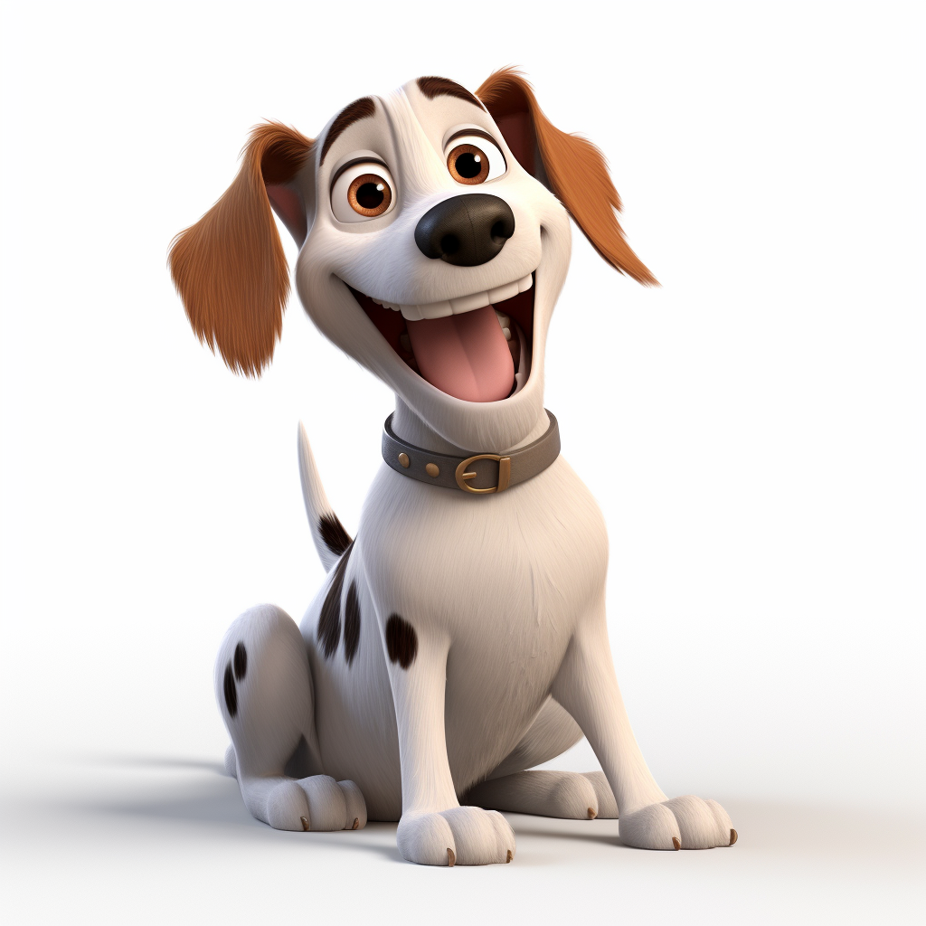 Jagdterier dog in Pixar animation style