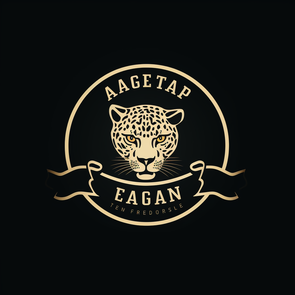 Jaguar Cafe Logo Sticker Design