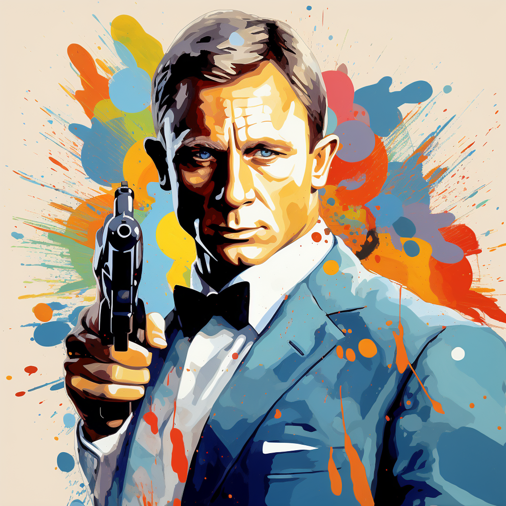 James Bond Daniel Craig Pop Art