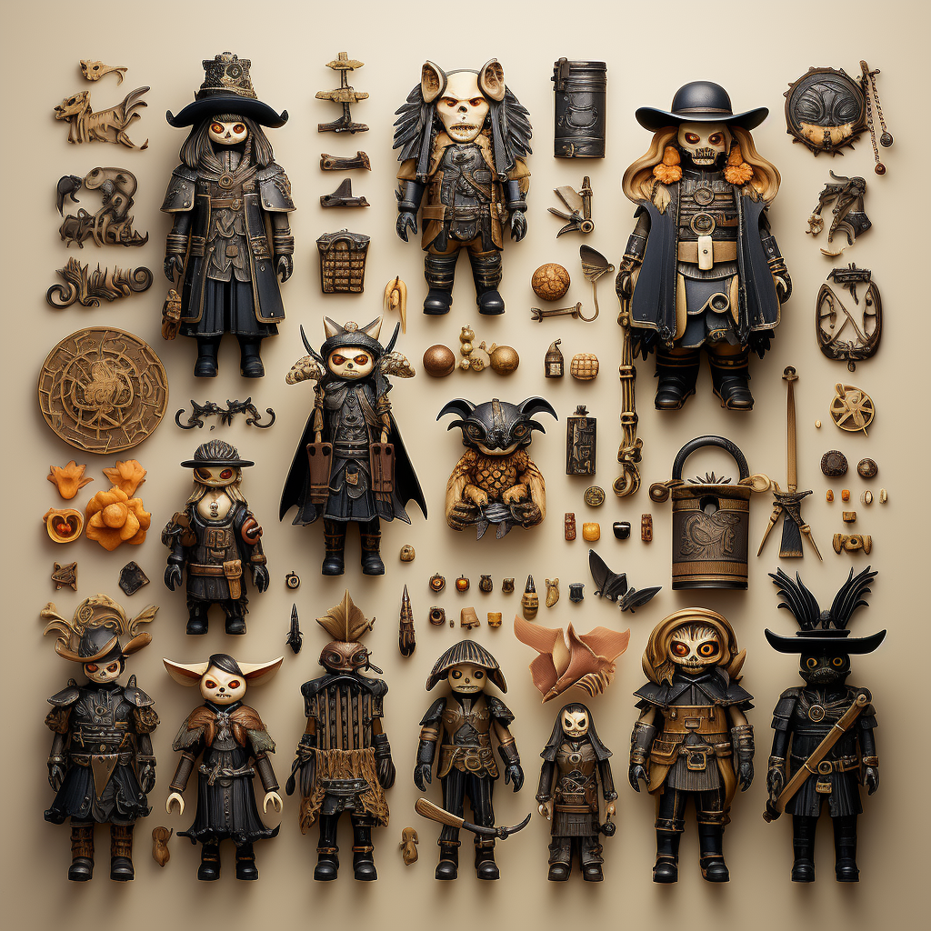 Samurai Miniatures: Fun with Temple People and Pumpkins