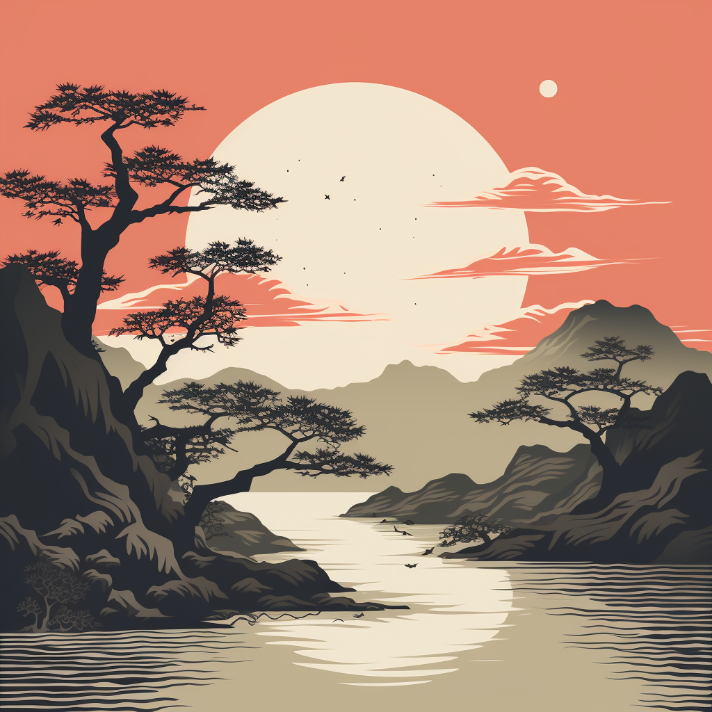 Minimalistic Japandi Artwork Inspiration