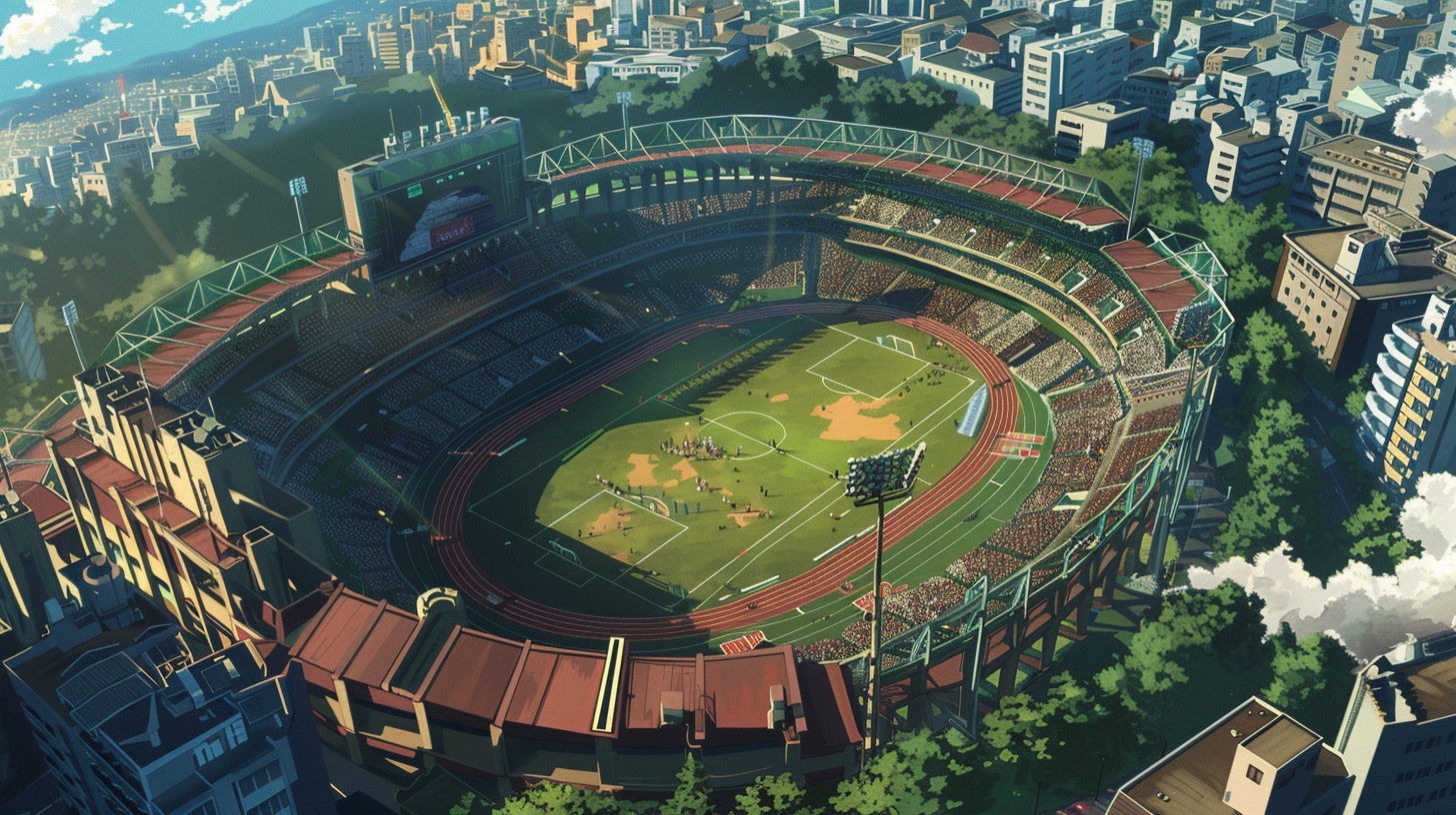 Anime Stadium Top View