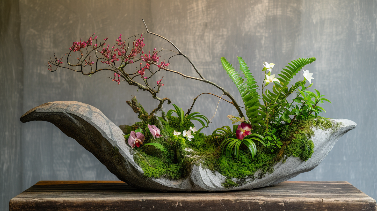 Japanese floral arrangement by Stephan Kojiri