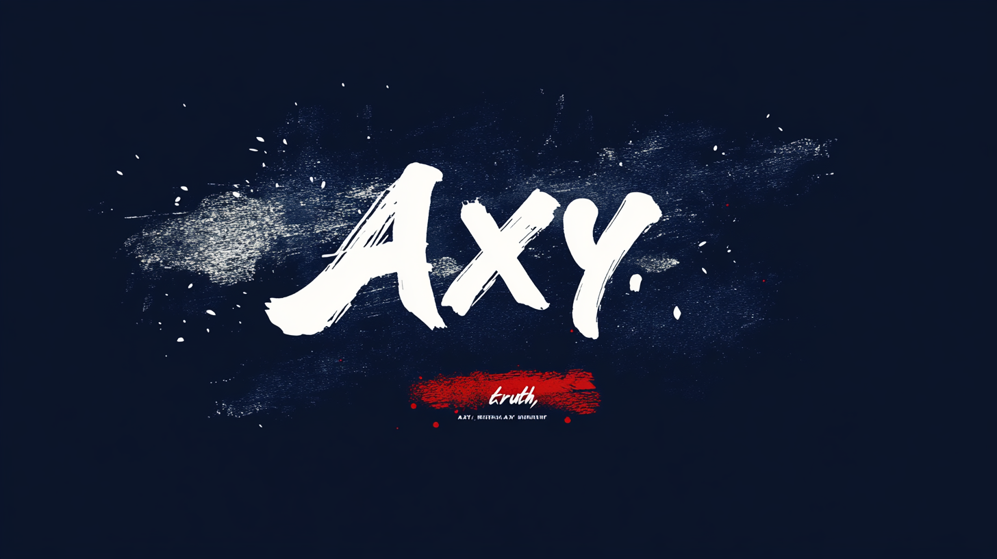 Japanese Calligraphy Logo AXY Design