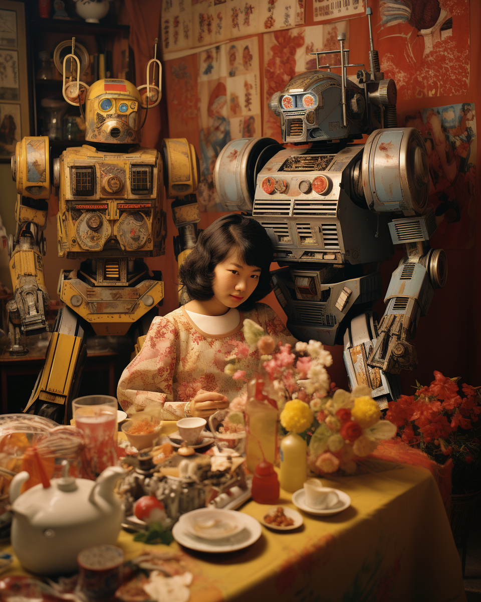 Japanese Retrofuturism Neohistorical Photography Super Robot