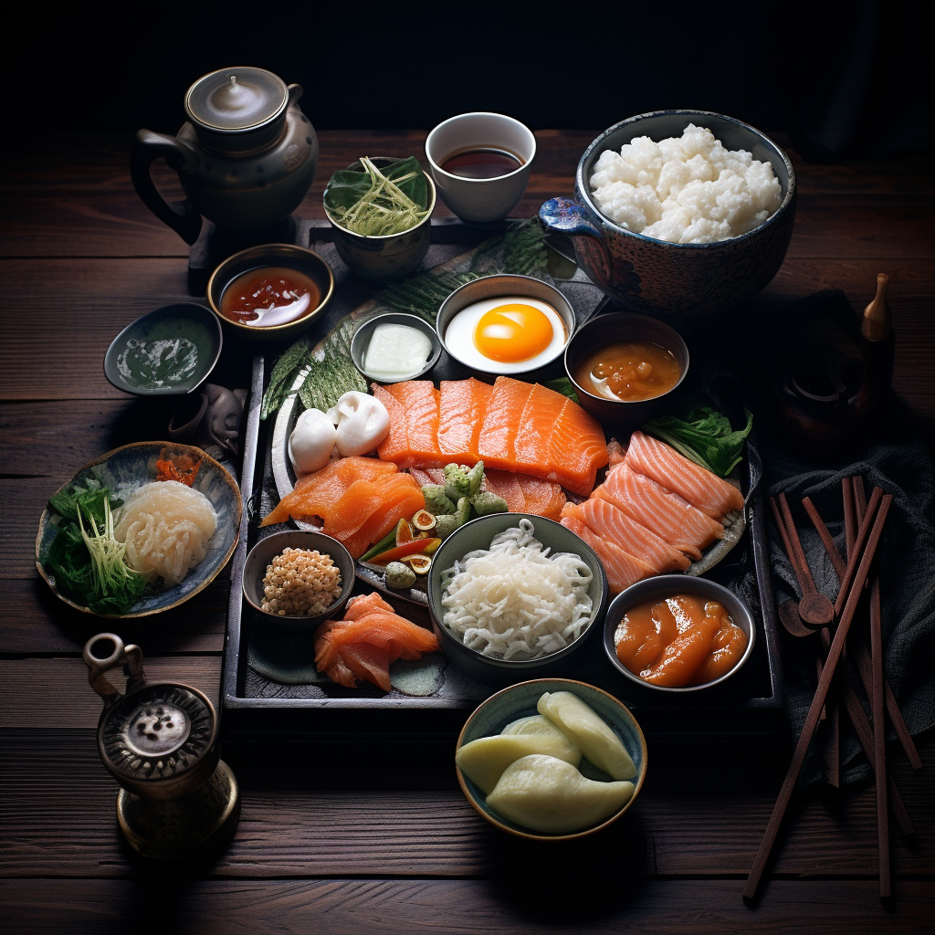 Japanese breakfast meal