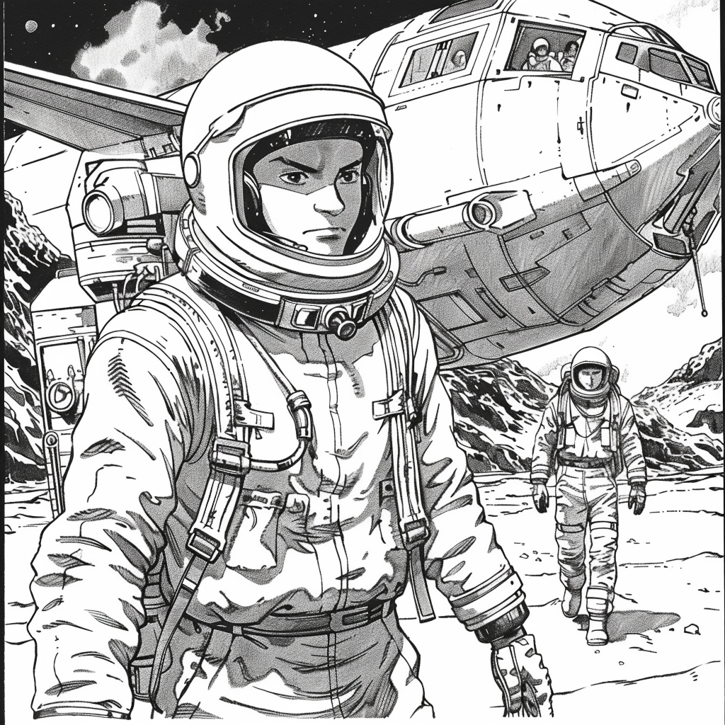 Japanese Manga Launch Base Astronaut