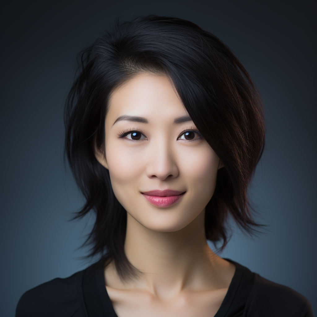 Photo-real Japanese woman headshot avatar