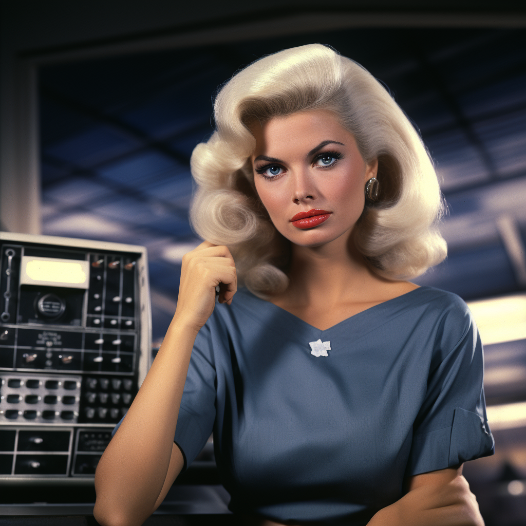 Jayne Mansfield as news reporter for CBS