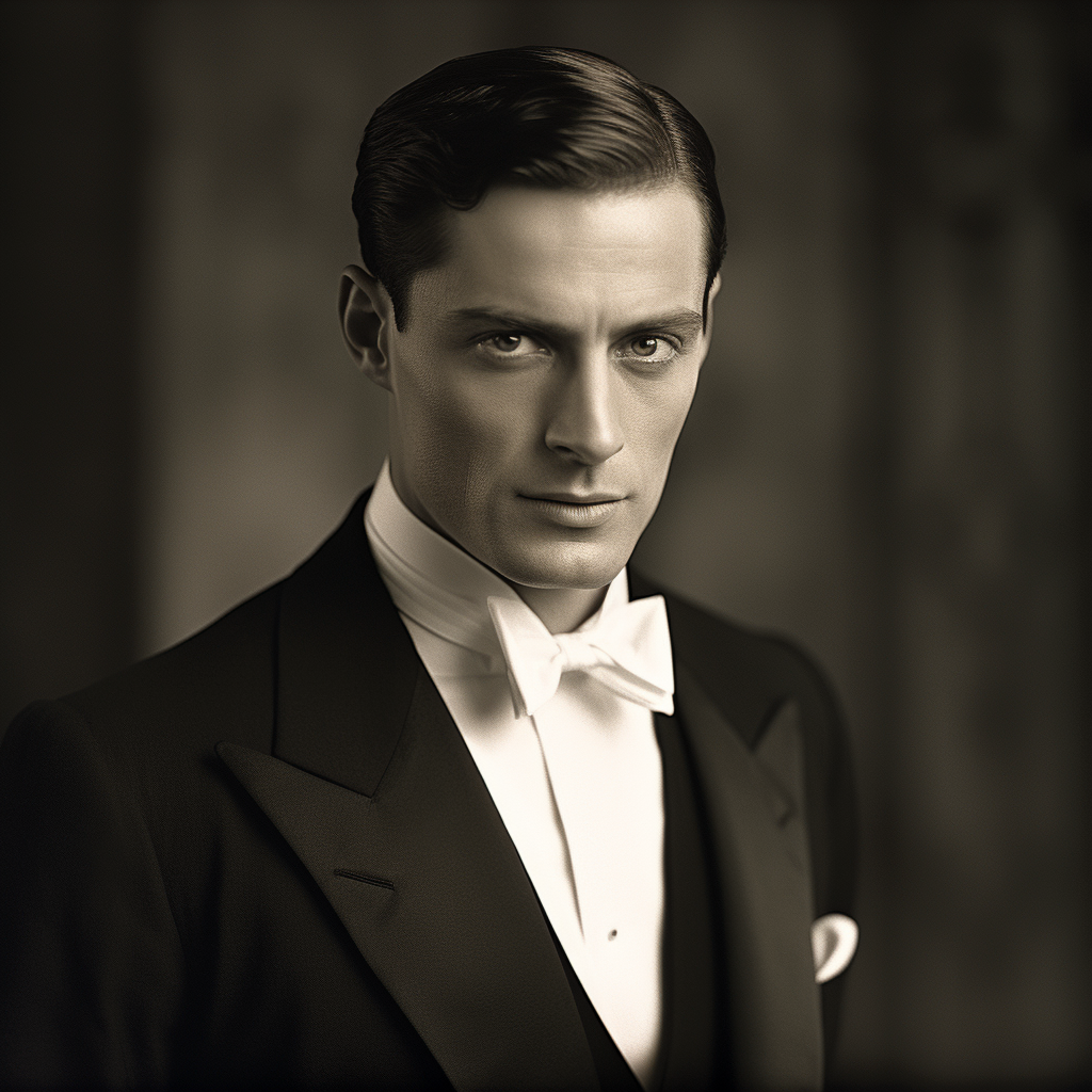 Handsome, wealthy man of the Jazz Age