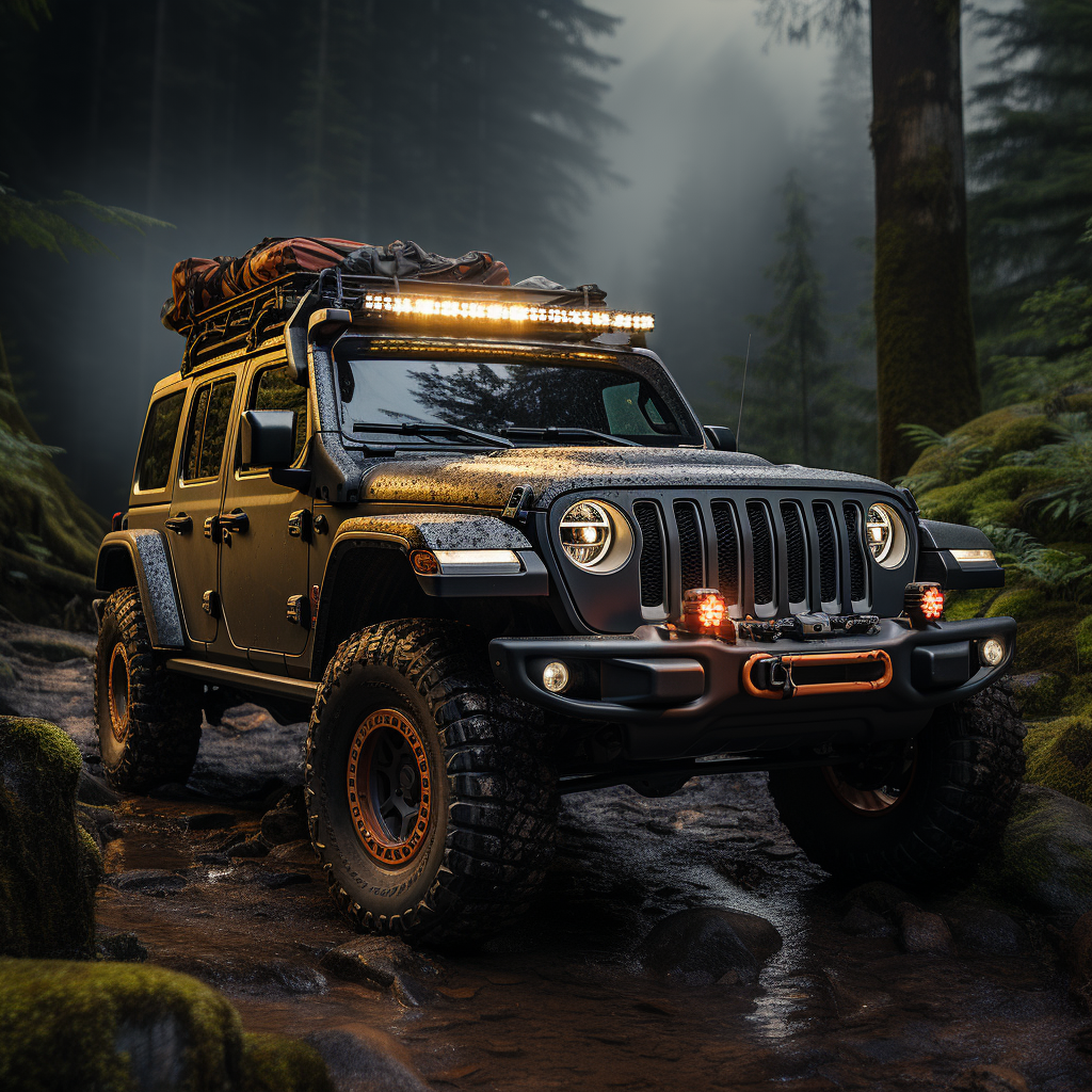 Beautiful Jeep Car Artwork Image