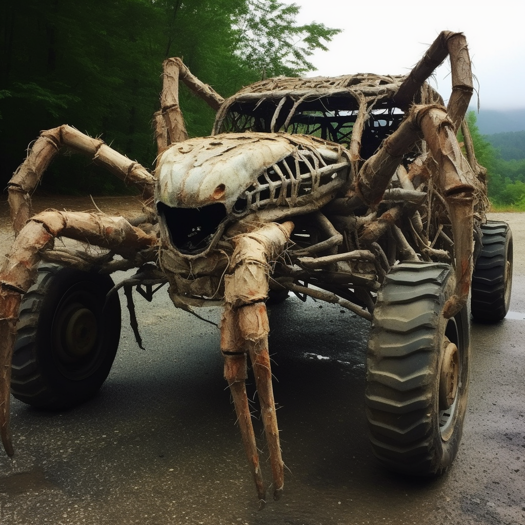 Jeep Road Transformed into Spider