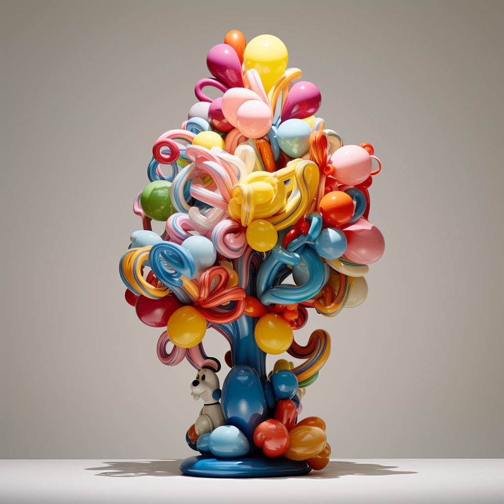 Colorful Balloon Sculpture by Jeff Koons