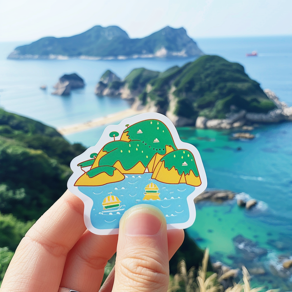 Cute Jeju Island Sticker Carrier Attachment