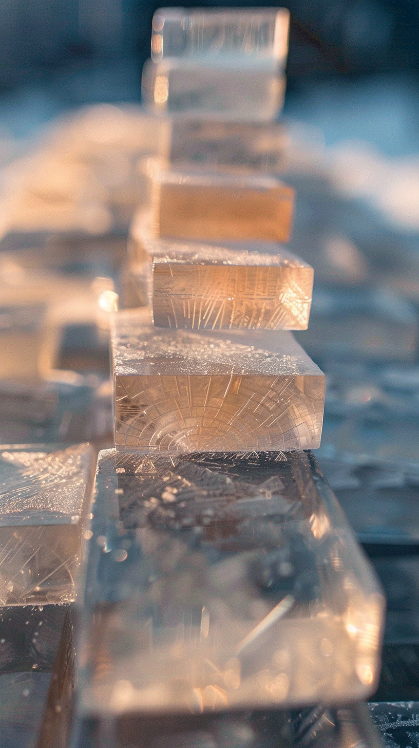 Ice Jenga Game Pieces