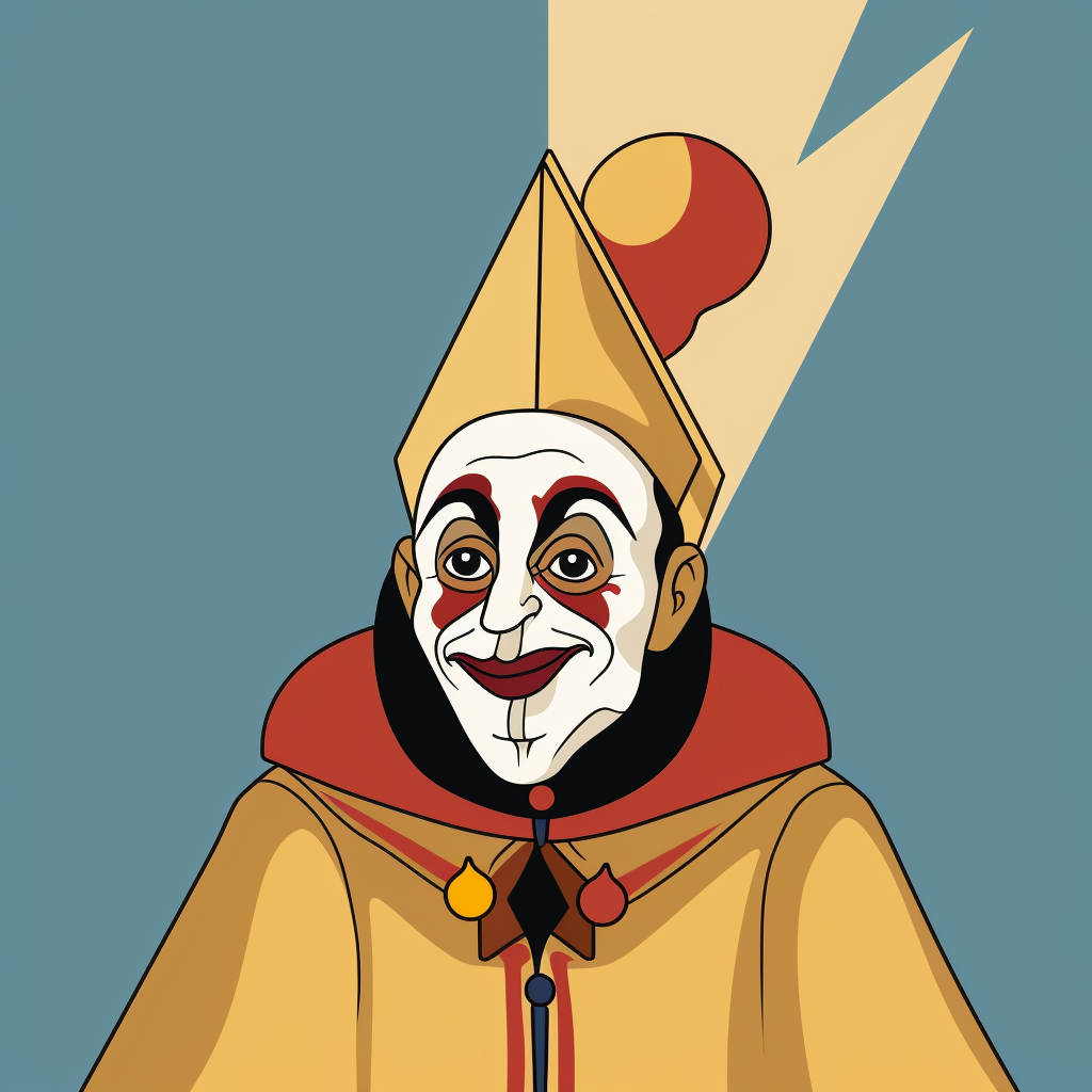 Jester Tarot Card Cartoon