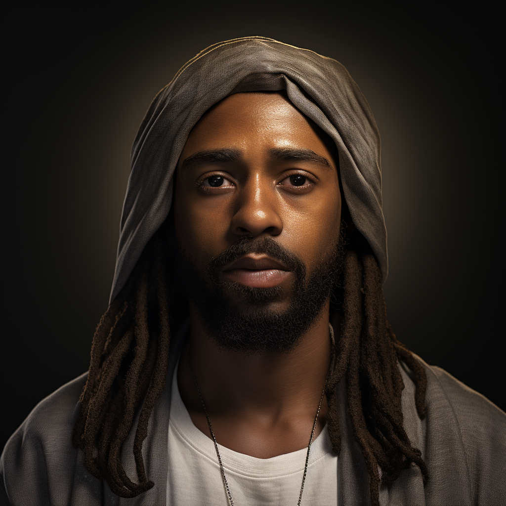 Realistic depiction of Jesus Christ as a black man