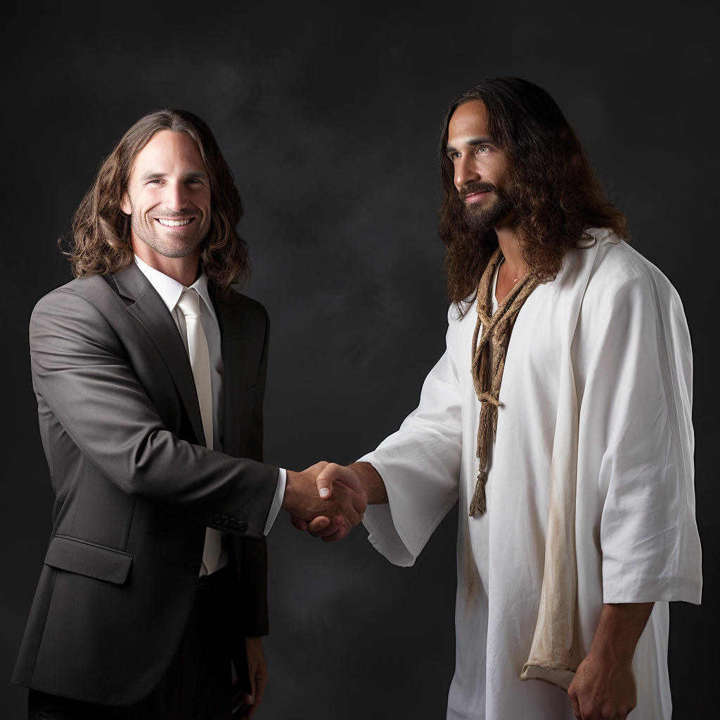 Jesus Christ and John Dehlin Shake Hands