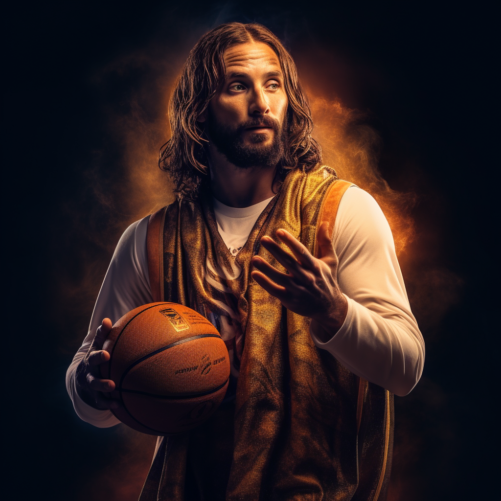 Jesus Christ NBA Logo Image