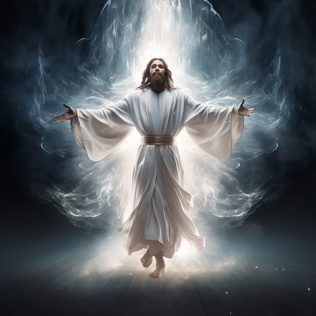 Jesus Christ in Shining White Robes